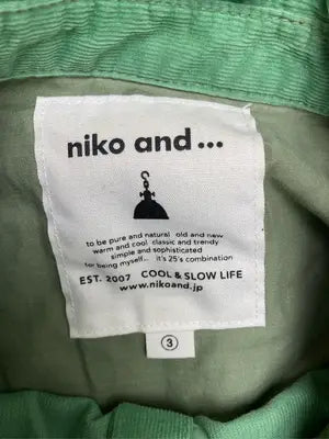 niko and .../ニコアンド/シャツ/ブラウス/トップス/グリーン/3