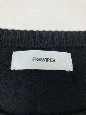 FIG&VIPER/フィグアンドヴァイパー/ニット/セーター/トップス/ブラック/F