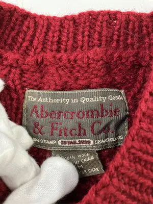 Abercrombie & Fitch/アバクロンビーアンドフィッチ/ニット/セーター/トップス/レッド/M
