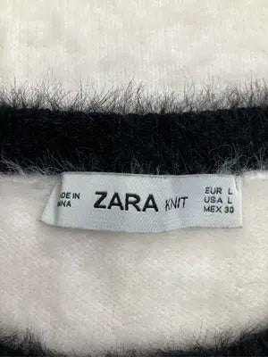 ZARAKNIT/ニット/セーター/トップス/ホワイト/USA L