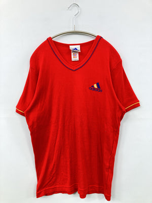 adidas/アディダス/Tシャツ/カットソー/トップス/レッド/L