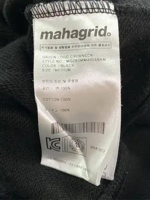 mahagrid/マハグリッド/スウェット/トップス/ブラック/M
