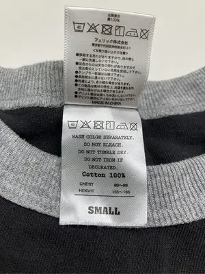 CROSS & STITCH/Tシャツ/カットソー/トップス/ブラック/SMALL