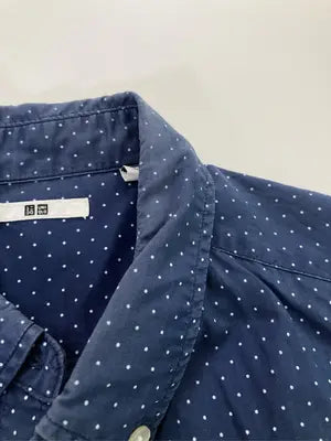 UNIQLO/ユニクロ/シャツ/ブラウス/トップス/ネイビー/L