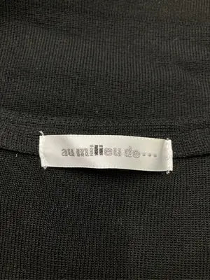 au milleu de･･･/Tシャツ/カットソー/トップス/ブラック/L