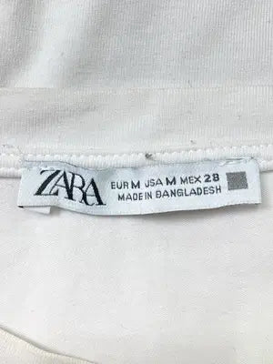 ZARA/ザラ/Tシャツ/カットソー/トップス/アイボリー/M