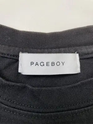 PAGEBOY/ページボーイ/Tシャツ/カットソー/トップス/ブラック/F