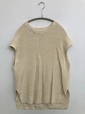 UNIQLO/ユニクロ/ノースリーブ/トップス/アイボリー/L