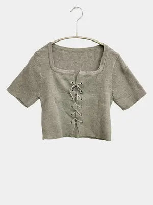 Tシャツ/カットソー/トップス/グレー