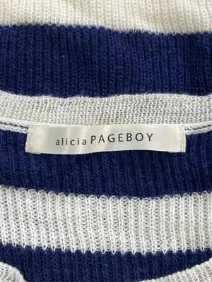 alicia PAGEBOY/アリシアページボーイ/ニット/セーター/トップス/ネイビー/F