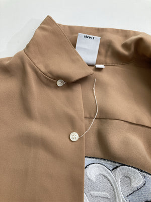 X-GIRL/エックスガール/シャツ/ブラウス/トップス/ブラウン/1