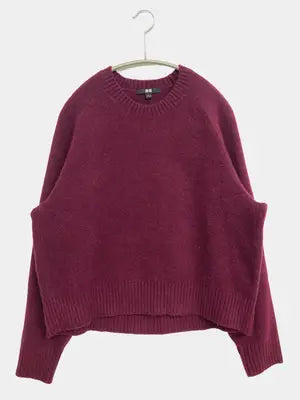 UNIQLO/ユニクロ/ニット/セーター/トップス/レッド/S