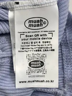 muah muah/ムーアムーア/Tシャツ/カットソー/トップス/スカイブルー/FREE