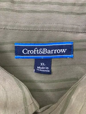 croft&barrow/クラフトアンドバロー/シャツ/ブラウス/トップス/カーキ/XL