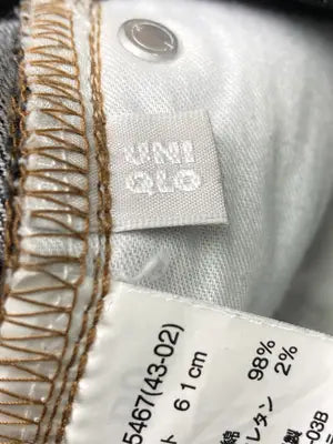 UNIQLO/ユニクロ/デニムパンツ/パンツ/ブラック/61cm