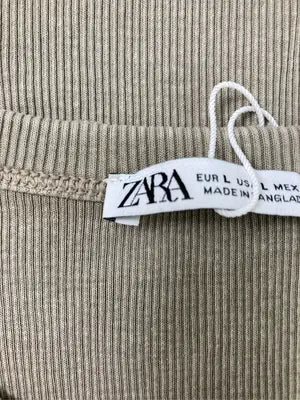 ZARA/ザラ/タンクトップ/トップス/カーキ/EUR L