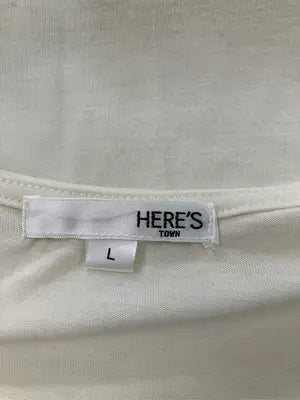 HERE'S/Tシャツ/カットソー/トップス/アイボリー/L