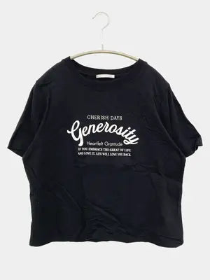 RETRO GIRL/レトロガール/Tシャツ/カットソー/トップス/ブラック/F