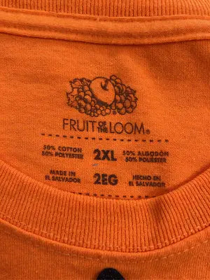 FRUIT OF THE LOOM/フルーツオブザルーム/Tシャツ/カットソー/トップス/オレンジ/2XL