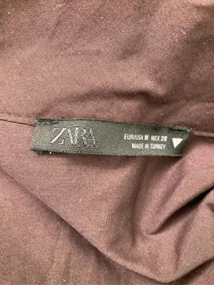 ZARA/ザラ/シャツ/ブラウス/トップス/ブラウン/M