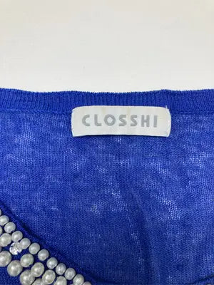 CLOSSHI/クロッシー/カーディガン/ボレロ/トップス/ブルー/L