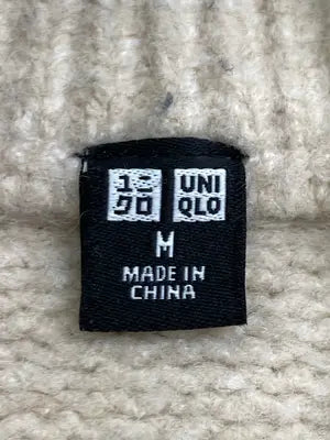 UNIQLO/ユニクロ/ニット/セーター/トップス/アイボリー/M