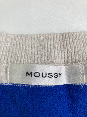 MOUSSY/マウジー/ノースリーブ/トップス/ブルー/FREE