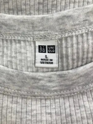 UNIQLO/ユニクロ/Tシャツ/カットソー/トップス/グレー/L
