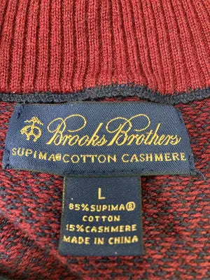 BROOKS BROTHERS/ブルックスブラザーズ/ニット/セーター/トップス/レッド/L