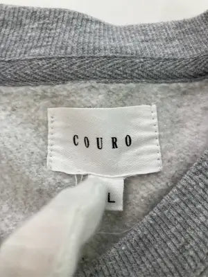 COURO/スウェット/トップス/グレー/XL
