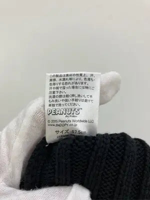 ニットキャップ/ビーニー/帽子/ブラック/57.5cm