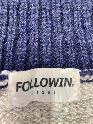 FOLLOWIN/フォロウィン/ニット/セーター/トップス/グレー/F