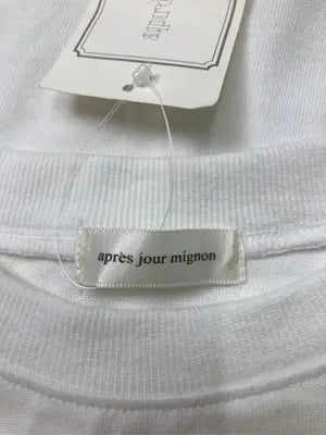 apres jour mignon/アプレジュールミニョン/Tシャツ/カットソー/トップス/ホワイト/LL