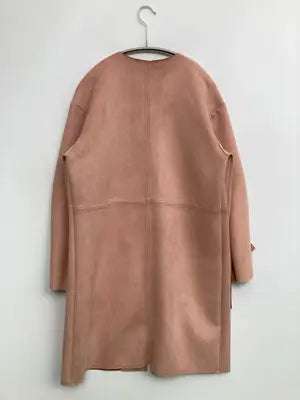 ZARA/ザラ/ノーカラーコート/ジャケット/アウター/ピンク/USA S
