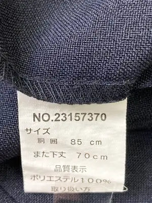 スラックス/パンツ/ネイビー/胴囲 85cm また下丈 70cm