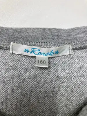 Rerek/Tシャツ/カットソー/トップス/グレー/160