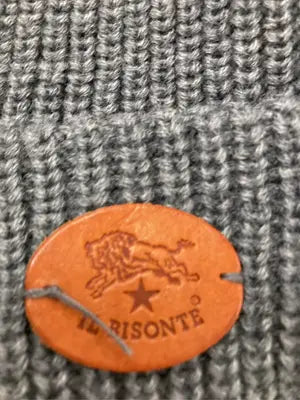 IL BISONTE/ニットキャップ/ビーニー/帽子/グレー