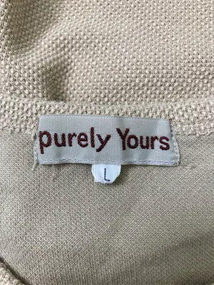 PURELY YOURS/ピュアリーユアーズ/Tシャツ/カットソー/トップス/ベージュ/L