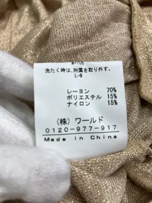 OZOC/オゾック/ワンピース/ワンピース/ドレス/ゴールド/38