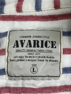 AVARICE/シャツ/ブラウス/トップス/ホワイト/L