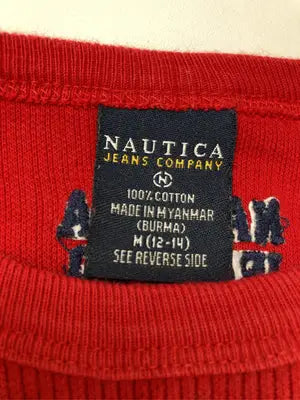 NAUTICA/ノーティカ/ニット/セーター/トップス/レッド/M