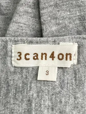 3can4on/サンカンシオン/キャミソール/トップス/グレー/3