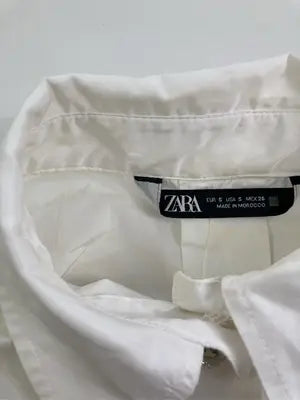ZARA/ザラ/シャツ/ブラウス/トップス/ホワイト/S