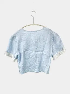 BRANDY MELVILLE/ブランディーメルビル/シャツ/ブラウス/トップス/スカイブルー/160/84A