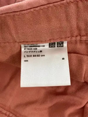 UNIQLO/ユニクロ/その他パンツ/パンツ/ピンク/L　ウエスト84-92cm