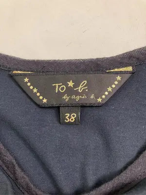 TO b./Tシャツ/カットソー/トップス/ネイビー/38