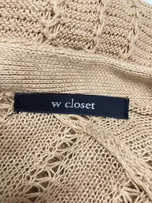 w closet/ダブルクローゼット/カーディガン/ボレロ/トップス/ベージュ/F