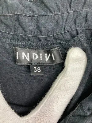 INDIVI/インディヴィ/Tシャツ/カットソー/トップス/ブラック/38