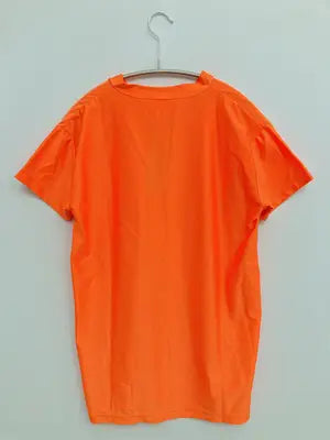 Tシャツ/カットソー/トップス/オレンジ/M