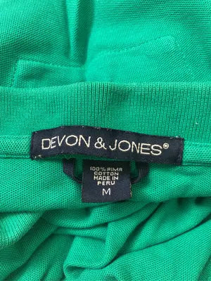 DEVON&JONES/デボンアンドジョーンズ/ポロシャツ/トップス/グリーン/M